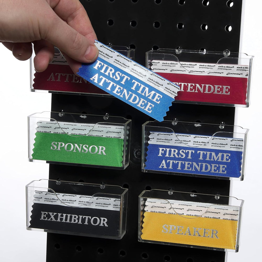 4 Inch Conference Title Badge Ribbons, 100 Variety Pack