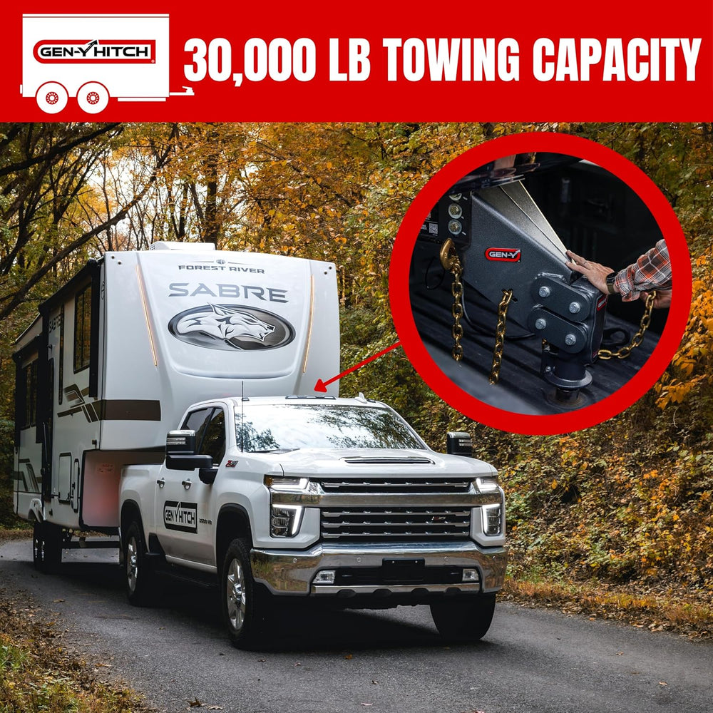 GEN-Y Hitch Fifth Wheel to Gooseneck SnapLatch Coupler - 1,500 LBS - 4,500 LB...