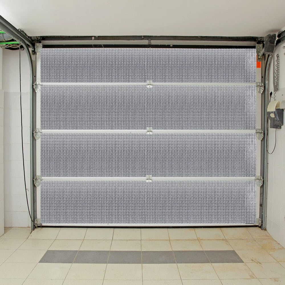 Gerrii 8 Pcs Garage Door Insulation Kit Double Bubble Insulation Panels Refle...