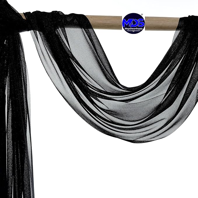 MDS Halloween Chiffon Draping Fabric - 1 Panel, 30" Wide x 100ft Long - ...