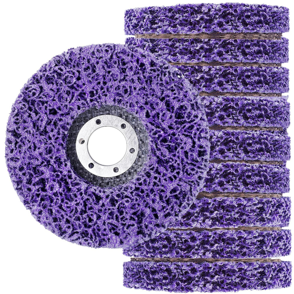 10 Packs 4-1/2"x7/8" Strip Disc Stripping Wheel for Angle Grinder