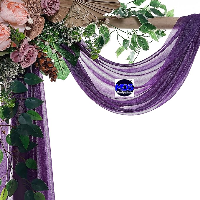 MDS Halloween Chiffon Draping Fabric - 2 Panel, 30" Wide x 30ft Long - S...
