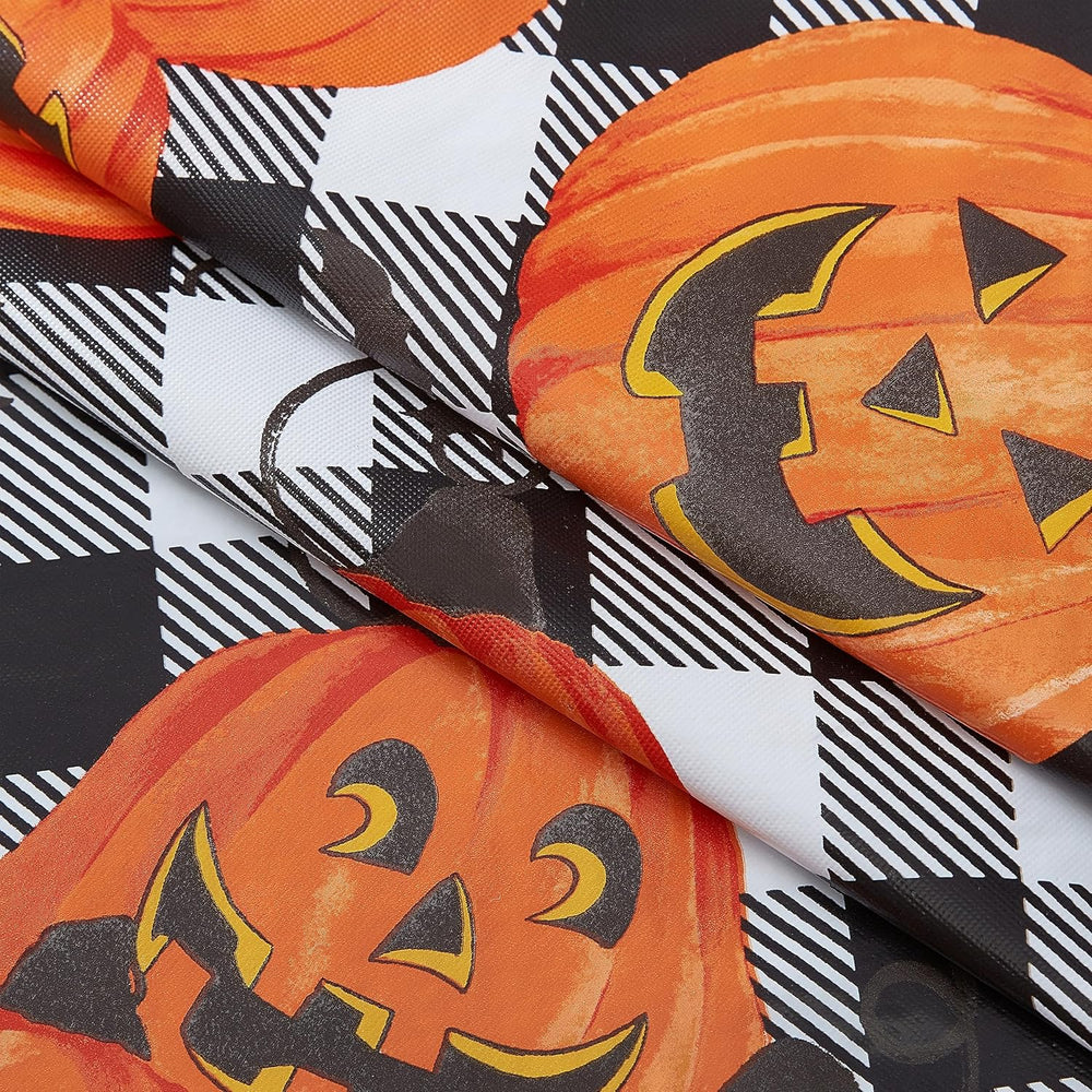 Newbridge Halloween Jack Oโ Lantern 60x120 Inch Rectangle Vinyl Tablecloth