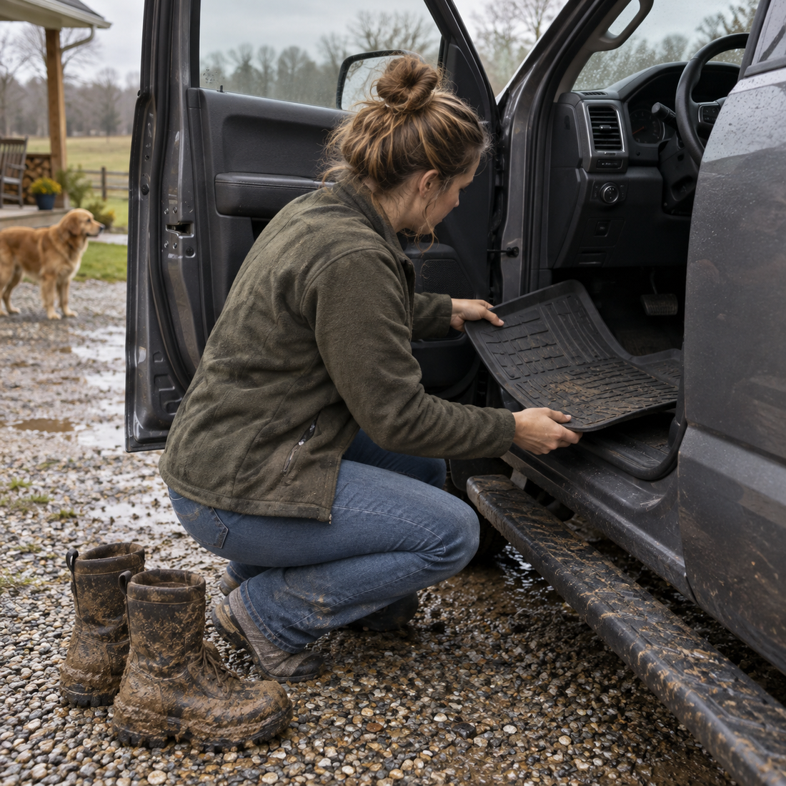 All-Weather Floor Mats for Muddy Months