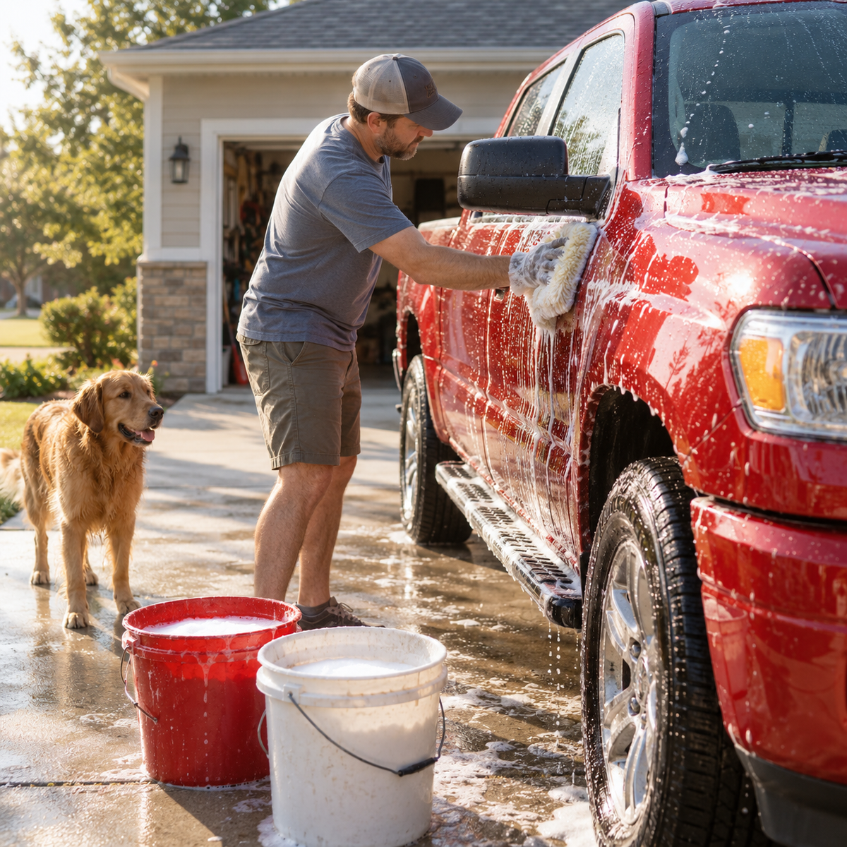 Washing Your Truck Without Scratching the Paint