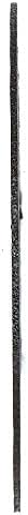 Mercer Industries 616070 - 6" x 1/16" x 5/8" Type 1 Black Ligh...
