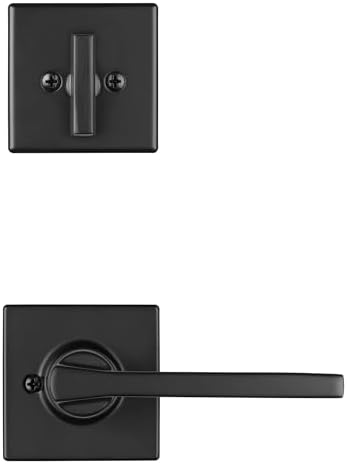 Kwikset Amador Front Door Lock Handle and Deadbolt Set, Entry Handleset Exter...