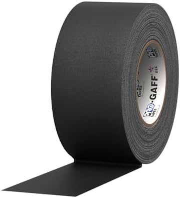 ProTapes Pro Gaff Premium Matte Cloth Gaffer's Tape with Rubber Adhesive,...