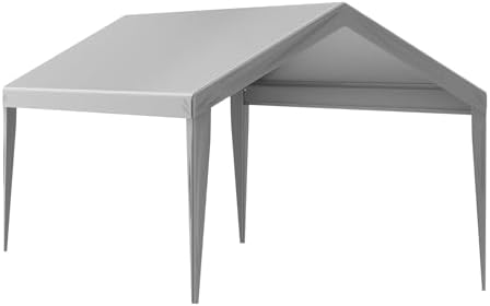 VEVOR Carport Replacement Canopy Cover 10 x 20 ft, Garage Top Tent Shelter Ta...