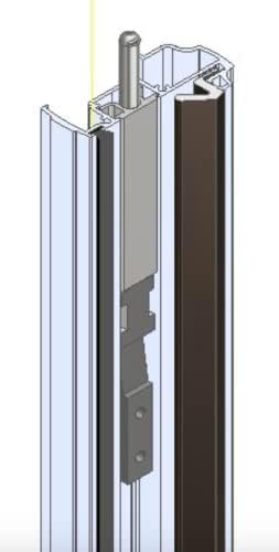 T- Astragals for Your Double Door Heavy Duty - Satin Anodized Combination Ast...