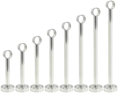 2 Pack Ceiling Mount Bracket, Stainless Steel Wardrobe Pipe Bracket Rod Holde...