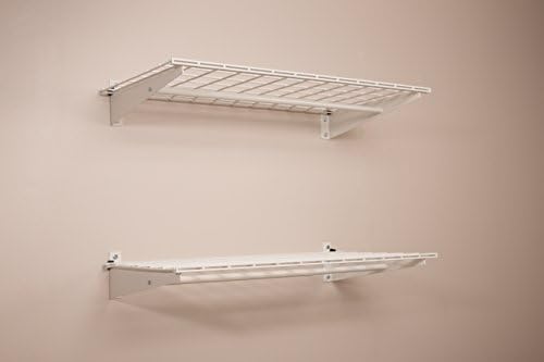 HyLoft 2-Pack Heavy Duty Steel Wall Garage Shelving, 36 in. x 18 in. Adjustab...