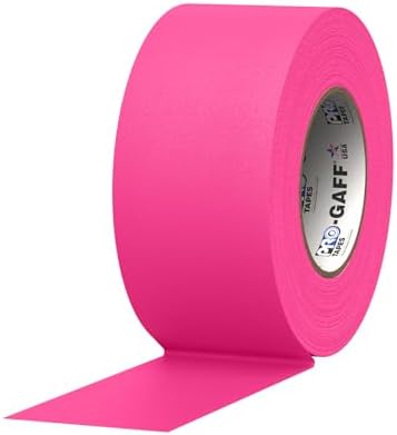 3" Width ProTapes Pro Gaff Premium Matte Cloth Gaffer's Tape With Ru...
