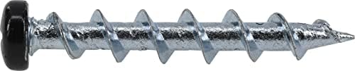 Hillman Borefast Drywall Anchors, 1-1/2in Pan Head, 75 Pack, Black