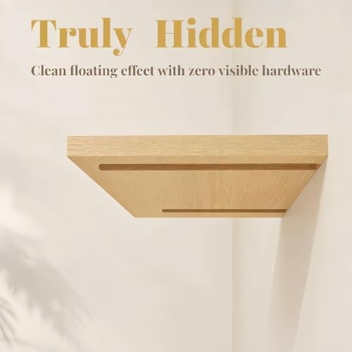 8pcs Floating Shelf Bracket Heavy Duty,Hidden Shelf Brackets Wall Mount,Float...