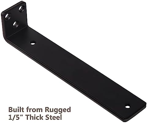 NEODROP 12 Inch Floating Shelf Brackets, Heavy Duty Hidden Bracket for Wall, ...