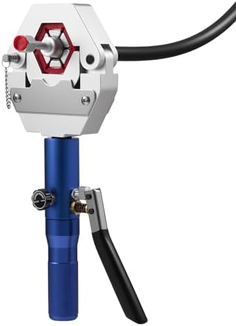 VEVOR Hydraulic Hose Crimper, Hydra-Krimp AC Hose Crimper Kit with 7 Dies Sna...