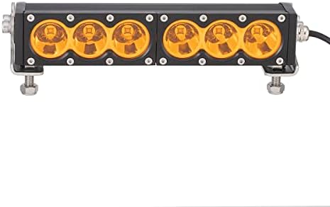 Lightronic Off-Road 10" Single Row LED Light Bar, Amber Long-Range Spot ...