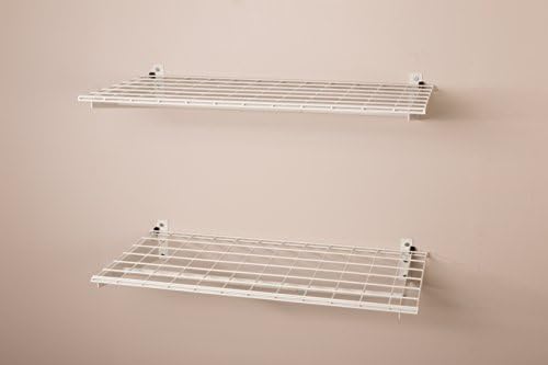 HyLoft 2-Pack Heavy Duty Steel Wall Garage Shelving, 36 in. x 18 in. Adjustab...