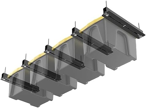 TORACK Garage Ceiling Bin Storage Rack(only fit 16" joist), Overhead Tot...