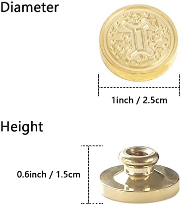 Wax Seal Stamp 12 Constellations Theme Zodiac Sign Brass Head Wood Handle