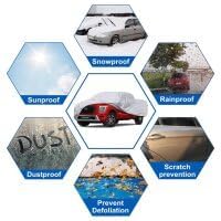 KouKou Truck Cover Waterproof All Weather, 6 Layers Full Pickup Cover,