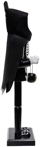 Kurt Adler 15-inch Wooden Halloween Skull Nutcracker