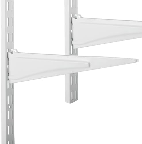 Menkxi 12 Pcs Track Locking Shelf Bracket, 12 Inch