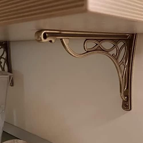 2 PCS 10 Inch Bracket Shelf Brackets Cast Iron Metal Corbels Ancient European...