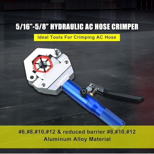 Hydraulic AC Hose Crimper Kit 71500 with Snap-On 7 Dies