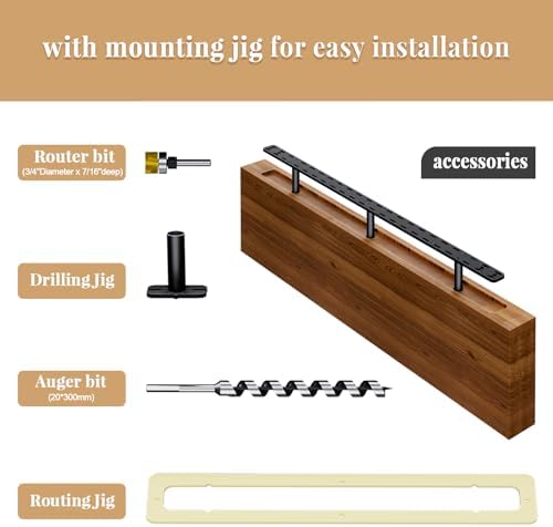 2pcs Floating Shelf Hardware Heavy Duty Hidden Shelf Brackets Support,Wall Mo...