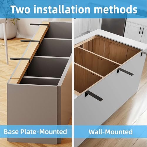 WEKIS 10 Inch Countertop Support Bracket, 3 Pack Solid Iron Steel Heavy Duty ...