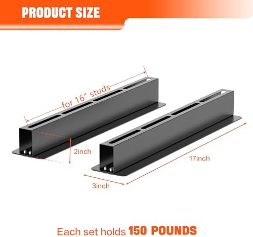 TORACK Garage 16" Studs Ceiling Bin Storage Rack, Overhead Tote Storage ...