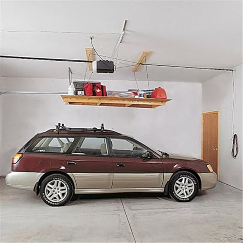 HARKEN Hoister Ceiling Mounted Garage Storage Pulley System for Cargo, Roofto...