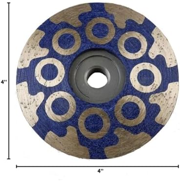 JDK 4 Inch Diamond Resin Filled Cup Wheel Grinding Wheel with Thread 5/8“-11 ...