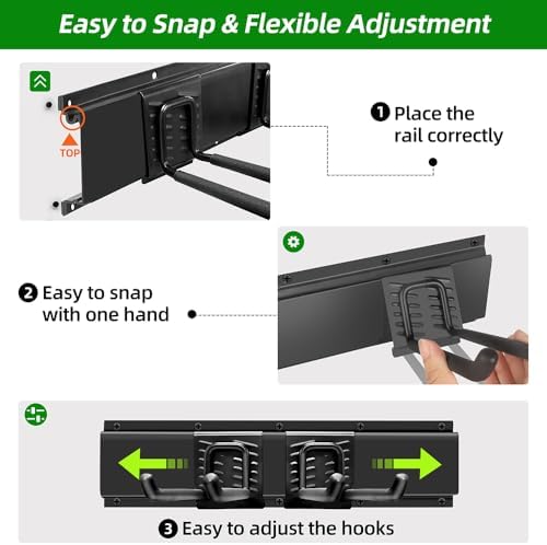 PIYILO Garage Wall Organizer, 48 inches Adjustable Garden Tool Organizer