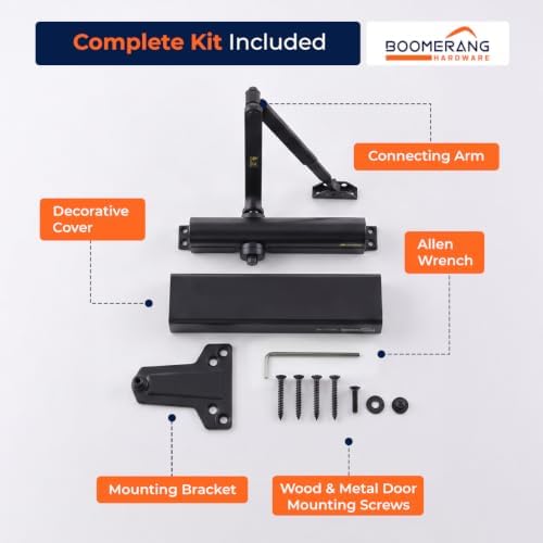 Boomerang D8016 Heavy-Duty Designer Auto Commercial Door Closer