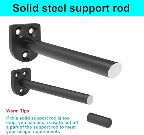 10 in Hidden Floating Shelf Brackets 8 Pack, 1/4" Thick Heavy Duty
