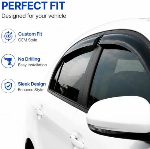 4PCS Side Window Wind Deflectors for Buick Lesabre 2000-2005 94259