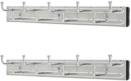 Rev-A-Shelf Sliding Belt Rack for Closets, Min Opening Width 2.5", 2 Pack