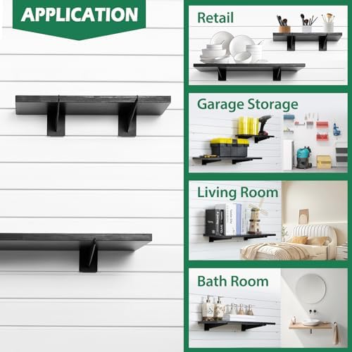 10 Inch Slatwall Shelf Bracket, Slatwall Accessories, Heavy Duty Slat Wall Sh...