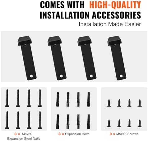 VEVOR Shelf Bracket 16 x 6 in, 4 Pcs Heavy Duty Floating Shelf Brackets, (2/5...