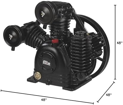 NorthStar Air Compressor Pump, 2-Stage, 3-Cylinder, 14.9 CFM at 90 PSI