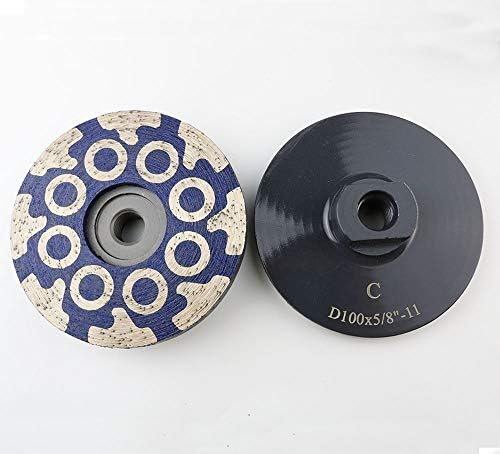 JDK 4 Inch Diamond Resin Filled Cup Wheel Grinding Wheel with Thread 5/8“-11 ...