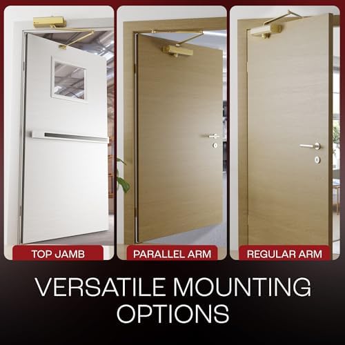 PrimeWare DC-600 Adjustable Automatic Door Closers for Home | Soft Close, No ...