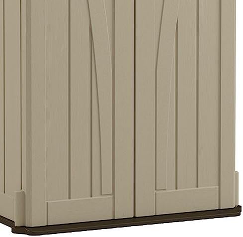 Suncast Vertical Shed, Compact Outdoor Storage System, 22 Cu. Ft. Capacity, S...