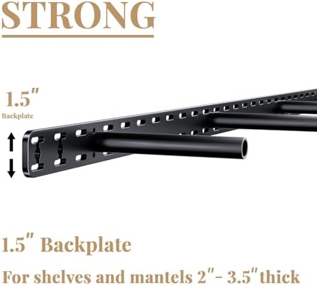 2pcs Floating Shelf Hardware Heavy Duty Hidden Shelf Brackets Support,Wall Mo...