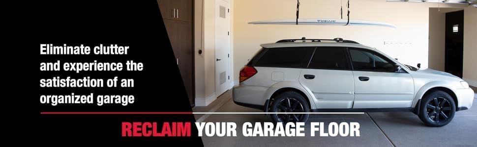 HARKEN Ceiling Mounted Garage Storage Pulley System for Cargo, Rooftop Carrie...