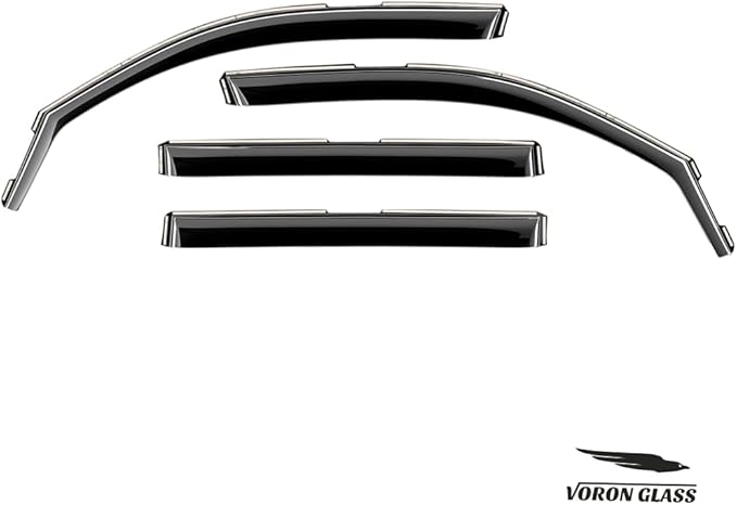 Voron Glass in-Channel Extra Durable Rain Guards (4 Pieces)