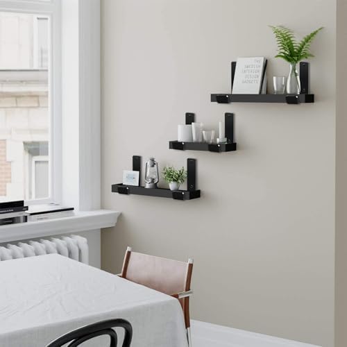 12 Pack - 5.5" L x 4" H x 1.5" W J Lip Shelf Brackets Rustic F...
